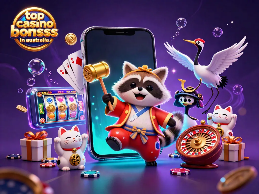 Spin and win with top casino bonuses in Australia through vibrant slots and lucky symbols.